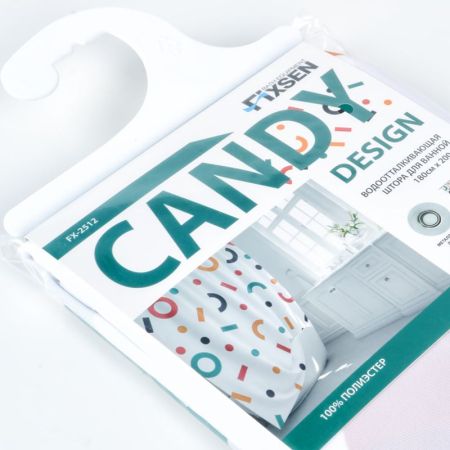 Штора для ванной комнаты FIXSEN DESIGN FX-2512, разноцветный, артикул FX-2512