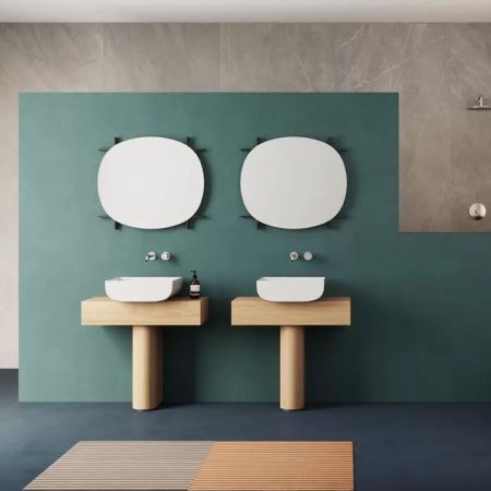 AZZURRA Charlotte База напольная под раковину 80х39х74 см, с вырезом для раковины, цвет дуб, артикул MBCH80R