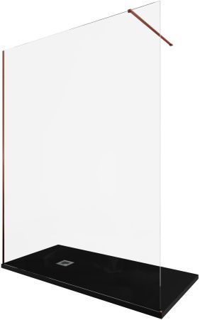 Душевая перегородка Allen Brau Infinity 1 160 3.21035.60 медь браш, артикул 3.21035.60