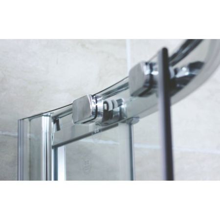 Душевой уголок Cezares Pratico R-1 90x90 профиль Хром стекло прозрачное, артикул PRATICO-R-1-90-C-Cr