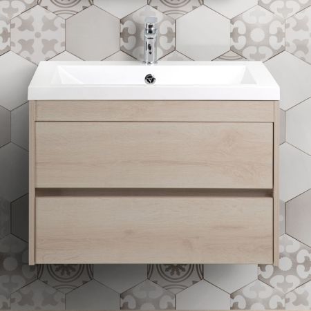 FAMILY База под раковину подвесная с двумя выкатными ящиками, Pino Bianco, 580x480x550, Family-580-2C-SO-PB, артикул Family-580-2C-SO-PB