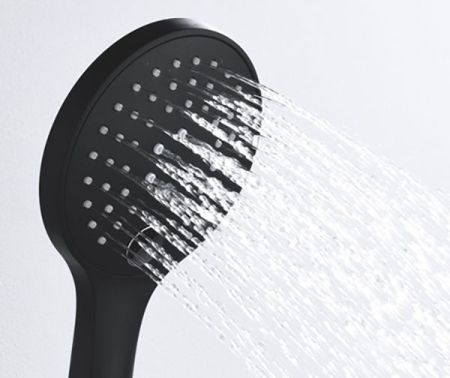 Ручной душ WasserKRAFT A078 круглый Черный