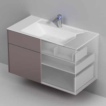 M50AFHX1003EGM Inspire V2.0, База под раковину, подвесная, 100 см, 3 ящика, push-to-open, элегантный, артикул M50AFHX1003EGM