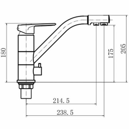 Смеситель для кухни FASHUN A4304, хром