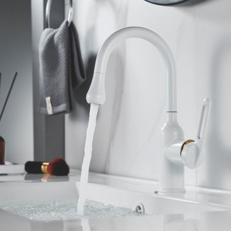 Смеситель для раковины Raffine F101C, белый, артикул F101C