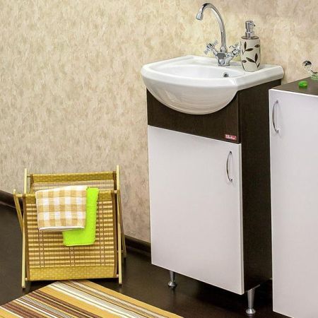 Тумба для раковины Sanflor Мокко 45 L Н0000000581 Венге Белая, артикул Н0000000581