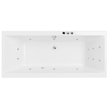 Ванна EXCELLENT Pryzmat 170x75 "SMART" (хром), артикул WAEX.PRY17.SMART.CR