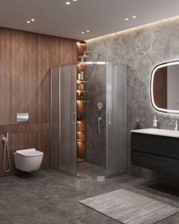 MOLVENO-RH-2-130/100-C-BORO-IV Душевой уголок, артикул MOLVENO-RH-2-130/100-C-BORO-IV