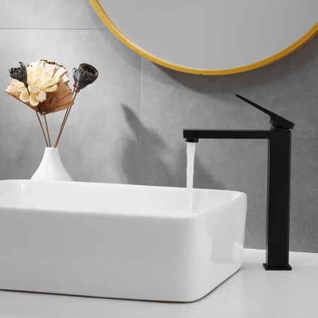 Смеситель для раковины Shevanik S6811H, черный, артикул S6811H