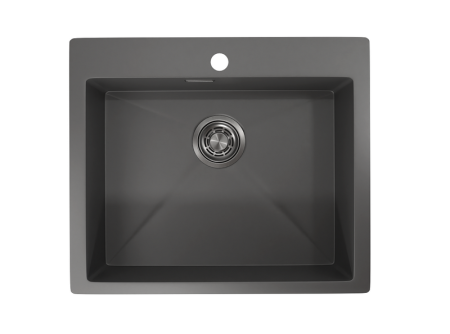 Кухонная мойка GRANULA (5951, ГРАФИТ МАТОВЫЙ), артикул 5951, ГРАФИТ МАТОВЫЙ