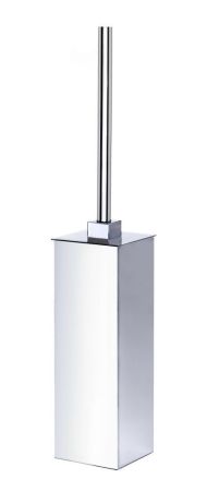 Surya Metall, квадратный напольный ерш с крышкой 7х7хh41 см, цвет золото, артикул 9725/GO