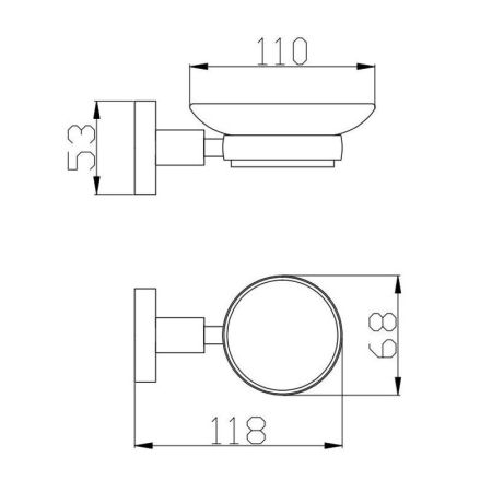 Мыльница Rav Slezak COLORADO COA0300Z, золото, артикул COA0300Z
