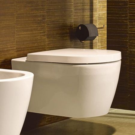 Duravit Me by Starck Комплект: подвесной унитаз Rimless 2529090000 + сиденье с мягким закрыванием 002009 ЦЕНА), артикул 45290900A1 (252909+002009)