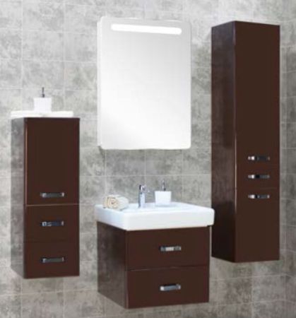 Тумба под раковину АКВАТОН АМЕРИНА 56 1A135401AM010 (подвесная, белый глянец), шт, артикул 1A135401AM010