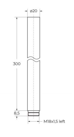 Душевая стойка со смесителем для ванны CEZARES ECO-CVD, артикул ECO-EXT30-NOP