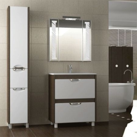 Шкаф пенал Vigo Kolombo 30 П7К с бельевой корзиной Белый Венге, артикул П7К