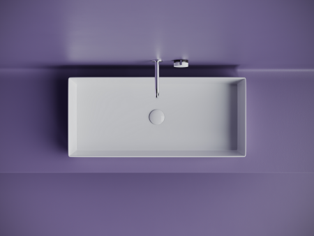 Раковина накладная прямоугольная Элемент (Element) 801x361x130, цвет белый, артикул CN6072