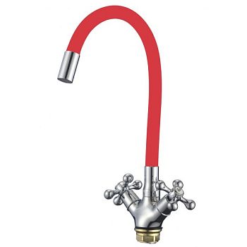 Смеситель для кухни с гибким изливом Fmark FM4319-03, хром