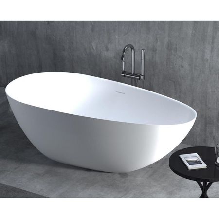 Salini PAOLA In Ванна отдельностоящая 1720х827х578мм, ''Up&Down'', сифон, слив-перелив, (нужен подиум) S-Sense, глянцевый, белый. Фурнитура: белая., артикул 101612G