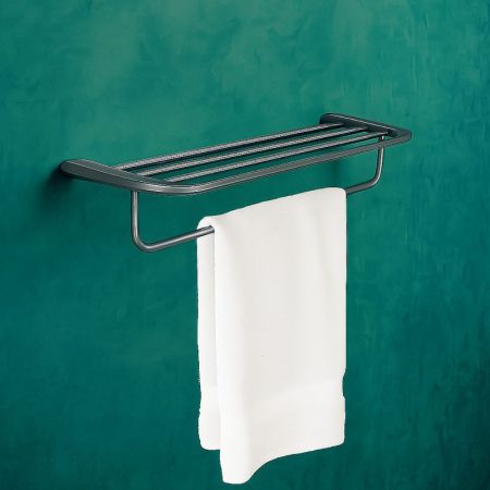 Полка для полотенец Knotlor  TR103GM, оружейная сталь, артикул TR103GM