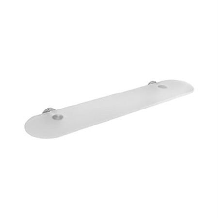 Стеклянная полка Colombo Design Basic B2716 Белый, Хром Стеклянная полка Colombo Design Basic B2716 Белый, Хром