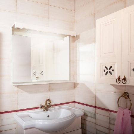 Зеркало Бриклаер КАНТРИ 85 см, бежевый дуб прованс, артикул 4627125413612