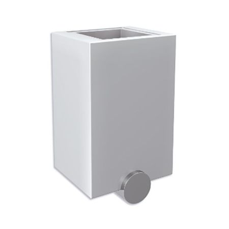 BERTOCCI Polo Стакан цвет белый матовый/хром, артикул 141 5730 0200