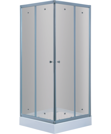 Душевой уголок Timo 80x80 TL-8002F профиль Хром стекло матовое, артикул TL-8002F