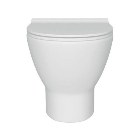 Унитаз подвесной Maretti Ritta безободковый с микролифтом, RI10PBM53-844, белый, артикул RI10PBM53-844