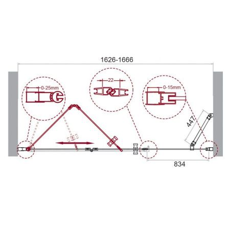 Душевая дверь BelBagno ALBANO-BS-13-40+80-C-Cr Душевая дверь BelBagno ALBANO-BS-13-40+80-C-Cr