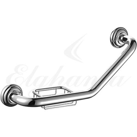 Поручень Elghansa Praktic PRK-250L с мыльницей Хром, артикул PRK-250L