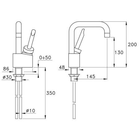 Stella Box Смеситель для раковины на 1 отверстие 3223, цвет: хром, артикул BX 00117 CR00