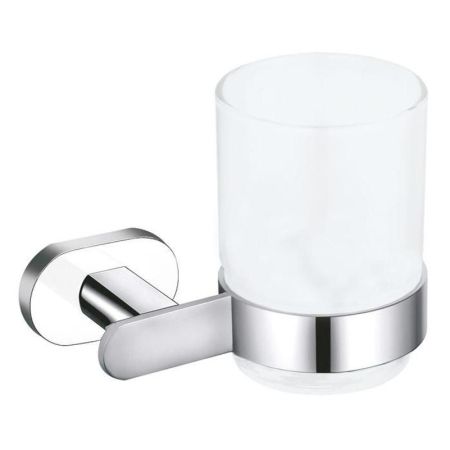 Стакан для ванной комнаты Rav Slezak YUKON YUA0201CB, хром/белый, артикул YUA0201CB