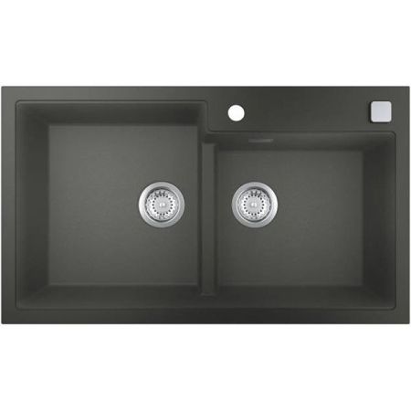 Мойка GROHE K500 с 2 чашами, 860 x 500 мм, серый гранит (31649AT0), артикул 31649AT0