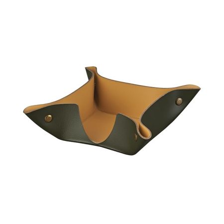 ADJ Подставка для бумажных блоков, 10x10xH4 см., цвет: оливковый/горчичный, артикул 105.55/40