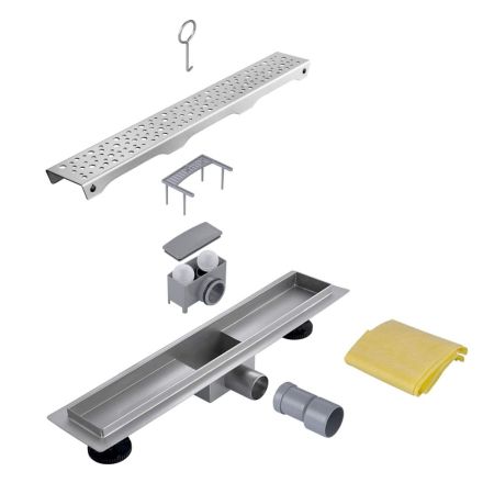 Душевой лоток с решеткой 55 см FASHUN A415502, сатин