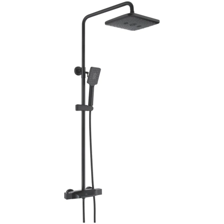 Душевая система с термостатом Rose R3736H, черный, артикул R3736H