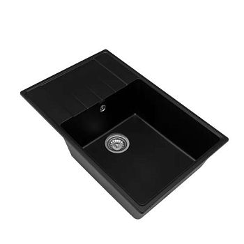 Кухонная мойка Grandex Aqua Topline 600215, черный металлик