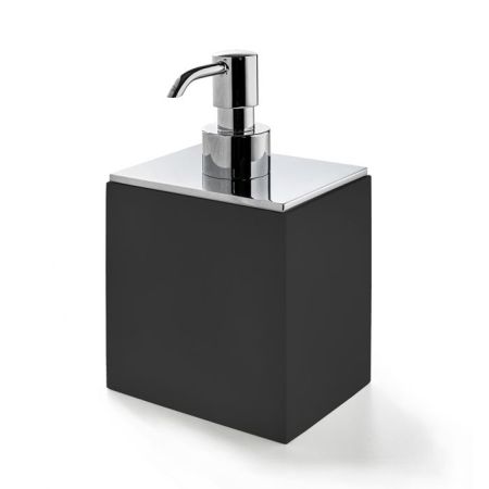 3SC BeMood Black Дозатор настольный 10хh16,5х8 см, цвет черный/хром, артикул BEMN01DASL