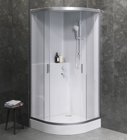 Душевая кабина AM.PM Gem 92х92 W90C-333-090WTA профиль Хром стекло прозрачное, артикул W90C-333-090WTA