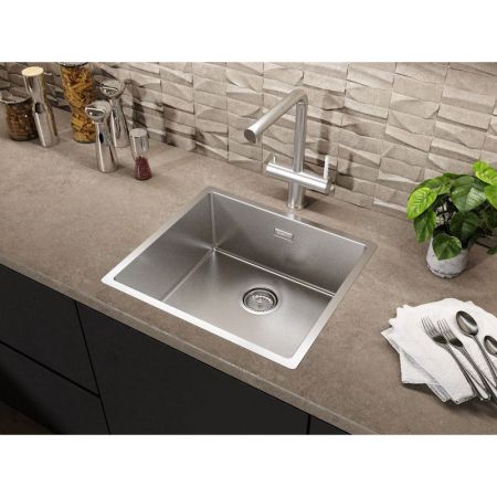 Кухонная мойка Grandex Aqua Optima 501086, сатин, артикул 501086