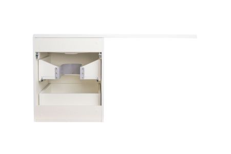 Тумба подвесная "Даллас 110", Люкс белая, PLUS, ЭМАЛЬ, артикул СС-00002350