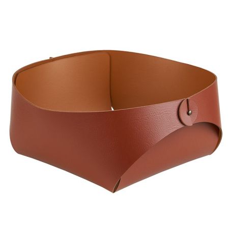 ADJ Корзинка Flora, 20x20xH9 см., цвет: бордо/коньяк, артикул 0040.30/09