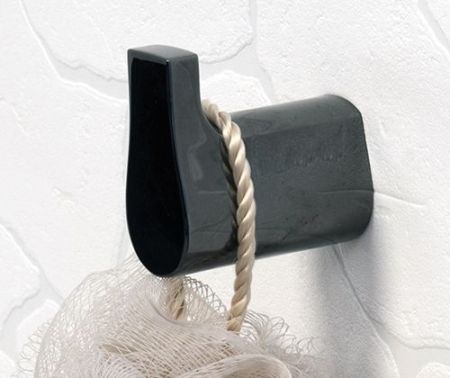 Крючок WasserKRAFT Glan K-5123 Черный глянцевый, артикул K-5123