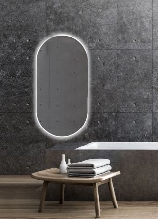 Xpertials Celia Capsula, зеркало 45х90 см, 1 датчик: LED подсветка с регулировкой яркости, артикул 84354135-61947