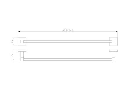 Вешалка для полотенец WONZON & WOGHAND POLO, Хром (WW-8912)