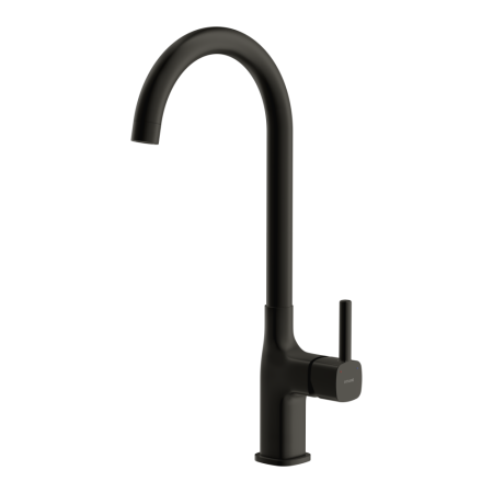 Смеситель для кухни Cersanit ELIO однорычажный черный (68261), артикул 68261