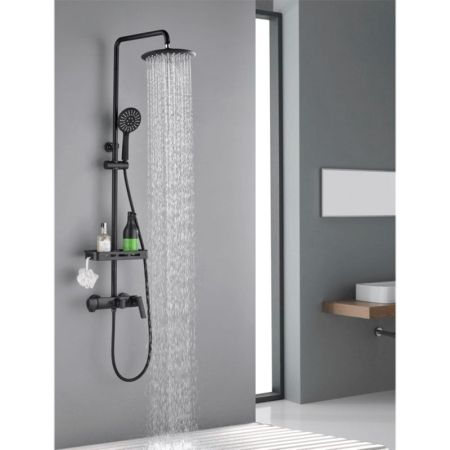 Душевая стойка Orans OLS-WX7003 Черная, артикул OLS-WX7003