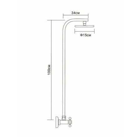 Душевая система D-Lin D10A09, хром
