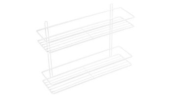 Полка Fixsen прямая двухэтажная белая (FX-730W-2)
